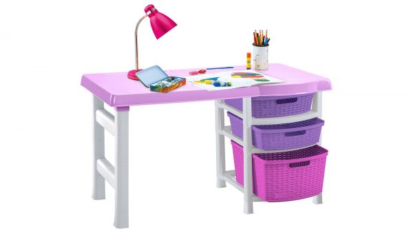 Escritorio Infantil Niña Lila Morado Rimax