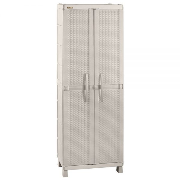 Armario Grande Rattan Taupe Rimax