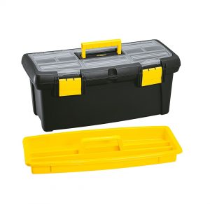 Caja Herramientas 22" Tapa Organizadora Negra Rimax