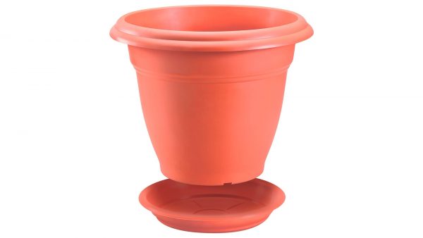 Matera Red 50cm Con Plato Terracota Rimax