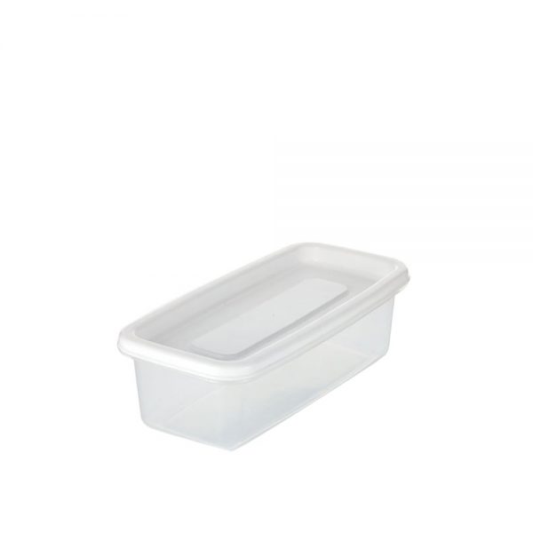 Recipiente Plus Rectangular 0.35 Lt Blanco Estra