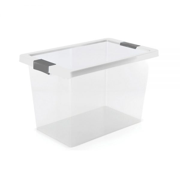 Caja Organizadora Con Broche 7.5 Lt Natural-Gris Estra