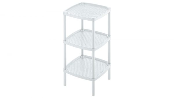 Mesa Multiusos Cuadrado 3 Niveles Blanco Rimax