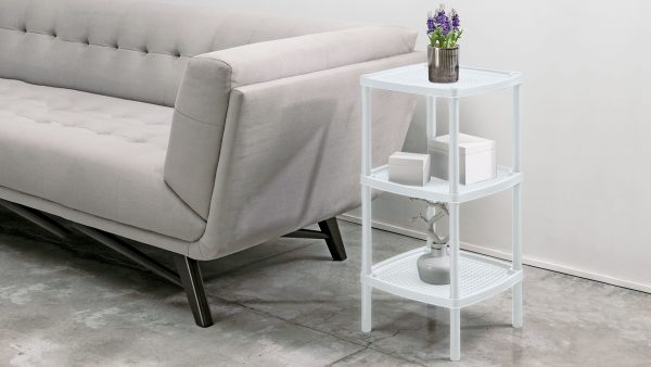 Mesa Multiusos Cuadrado 3 Niveles Blanco Rimax