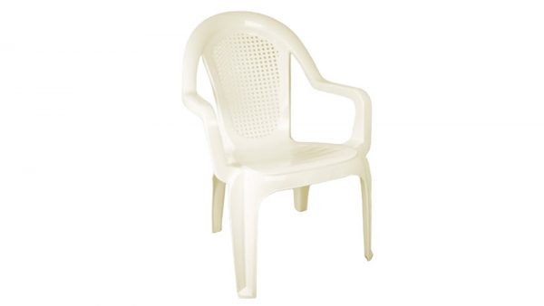 Silla Allure Con Brazo Beige Colplast