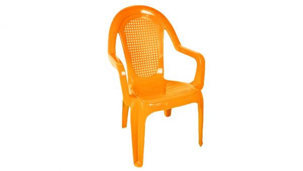 Silla Allure Con Brazo Naranja Colplast