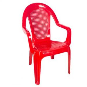 Silla Allure Con Brazo Rojo Colplast