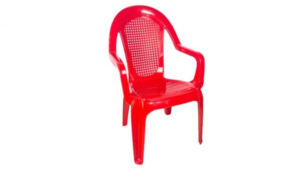 Silla Allure Con Brazo Rojo Colplast