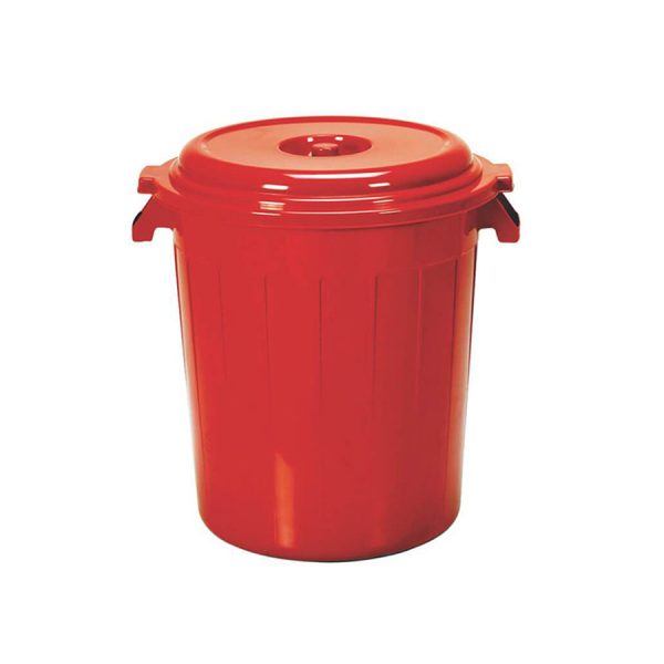 Tanque 80 Litros Con Tapa Rojo Colplast