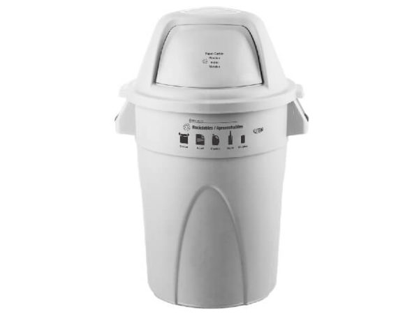 Contenedor Élite 121 Lt Blanco Reciclable Aprovechable Estra