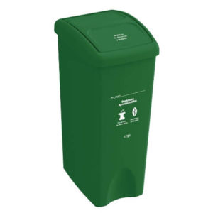 Papelera Vaivén Plana 53 Lt Verde Orgánico Aprovechable Estra