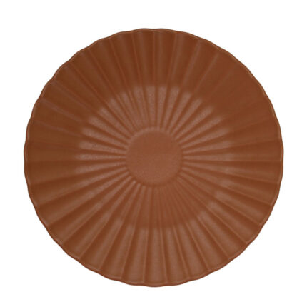 PLATO PANDO 28.5CM TERRACOTA MATE